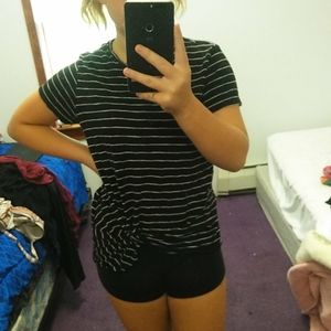 Black and white striped shirt